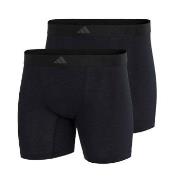 adidas 2P Active Flex Cotton Ergonomic Boxer Brief Svart bomull X-Larg...