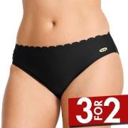 Damella Emily Wavy Bikini Brief Svart 38 Dame