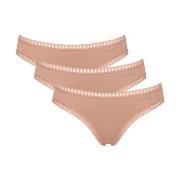 Sloggi Truser 3P GO Crush Mini Briefs Lysbrun  bomull XX-Large Dame