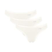 Sloggi Truser 3P GO Crush String Elfenben bomull X-Small Dame