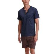 Calida Relax Choice Cotton Short Pyjamas Mørkblå bomull Small Herre