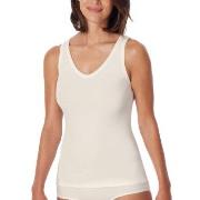 Schiesser Fine Rib Top Champagne bomull Large Dame