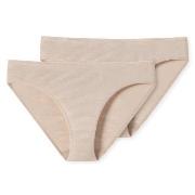 Schiesser Truser 2P Modal Essentials Tai Briefs Beige 4XL Dame
