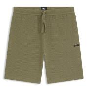 BOSS Waffle Nightwear Shorts Lysegrønn XX-Large Herre