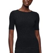 Triumph Beauty Layers Short Sleeve Wool Top Svart ull Small Dame