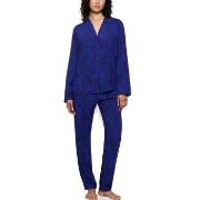 Triumph Boyfriend Fit Pyjama Mørkblå viskose 42 Dame