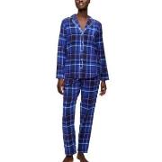 Triumph Boyfriend Long Sleeved Pyjama Set Mørkblå bomull 44 Dame