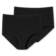 Schiesser Truser 2P 95-5 Organic Maxi Svart bomull 5XL Dame
