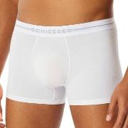Schiesser 2P Cotton Flex Trunks Hvit bomull Large Herre