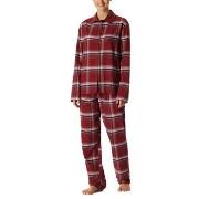 Schiesser Long Sleeve Pyjamas Rød bomull 42 Dame