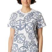 Schiesser Mix and Relax Short Sleeve Shirt Hvit Mønster bomull Large D...