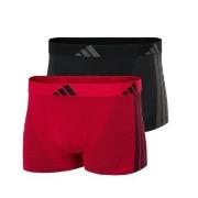 adidas 2P Active Micro Stretch Seamless Trunks Svart/Rød XX-Large Herr...