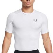 Under Armour HeatGear SS Compression Shirt Hvit Small Herre