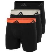 adidas 3P Active Flex Cotton Boxer Brief Svart/Oransje bomull Medium H...
