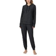 DKNY Chill In Style Hoodie Jogger Set Svart polyester X-Small Dame