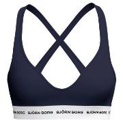 Björn Borg BH Logo Bralette Marine bomull Large Dame