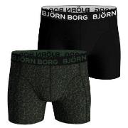 Bjorn Borg Bamboo Cotton Blend Boxer 2P Svart/Grønn Medium Herre