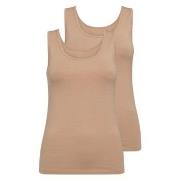 Decoy 2P Wide Strap Bamboo Top Beige X-Large Dame