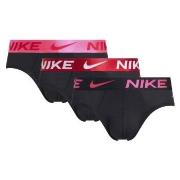Nike 3P Dri-Fit Essential Micro Hip Brief Rød/Rosa bomull Medium Herre