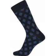 JBS Strømper 2P Patterned Cotton Socks Blåkvadrat Str 40/47 Herre