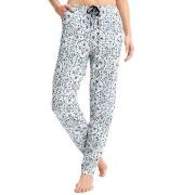 Calida Favourites Tiles Pyjama Trousers Hvit/Blå bomull X-Small Dame