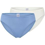 Schiesser Truser 2P Modal Essentials Tai Colored Blå/Hvit modal 44 Dam...