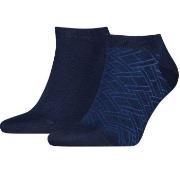 Tommy Hilfiger Strømper 2P Cotton Sneaker Socks Patterned Marine Str 3...