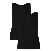 Bamboo basics 2P Anna Knitted Singlet Svart XX-Large Dame