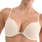 Triumph BH Pure Micro Push Up Bra With Front Closure Beige A 70 Dame