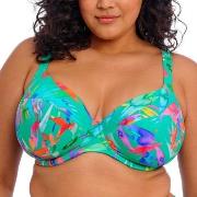 Elomi Toyama Tides Underwire Plunge Bikini Top Mixed G 95 Dame