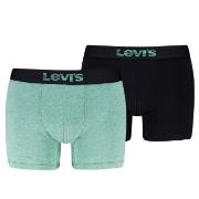 Levis 2P Men Optical Illussion Boxer Brief Svart/Mint bomull Large Her...