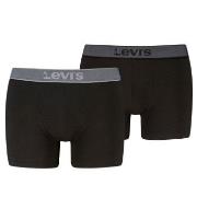 Levis 2P Men Twill Boxer Brief Svart/Grå bomull Large Herre