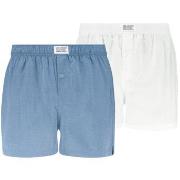 Levis 2P Men Woven Boxer Hvit/Blå bomull Medium Herre