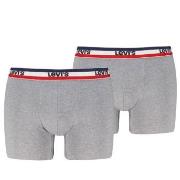 Levis 2P Sportswear Logo Base Boxer Gråmelerad bomull X-Large Herre