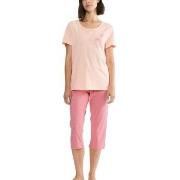 Triumph PK 02 Capri Pyjama Set Rosa bomull 48 Dame