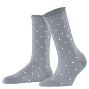 Falke Strømper Spike Dot Women Socks Sølvgrå bomull Str 39/42 Dame