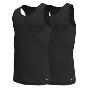 Nike 2P Essential Cotton Tank Top Svart bomull Medium Herre