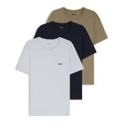 BOSS 3P Classic T ShirtRN Svart/brun bomull X-Large Herre