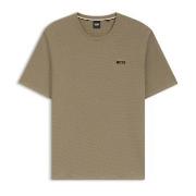 BOSS Waffle T Shirt Sand X-Large Herre