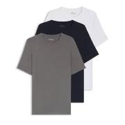 BOSS 3P Bamboo RN T-Shirt Svart/Hvit Bambus Large Herre