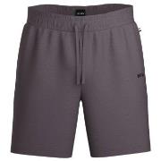 BOSS Waffle Nightwear Shorts Plomme Large Herre