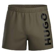 HUGO Badebukser Abas Swim Shorts Mørkgrørnn  polyester Large Herre