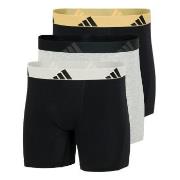 adidas 3P Active Flex Cotton Boxer Brief Grå/Svart bomull Medium Herre