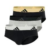 adidas 3P Active Flex Cotton Brief Grå/Svart bomull X-Large Herre