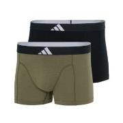 adidas 2P Active Flex Cotton Body Trunk Svart/Grønn bomull Medium Herr...