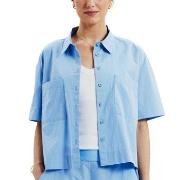 Bread and Boxers Poplin Shirt Lysblå økologisk bomull X-Small Dame