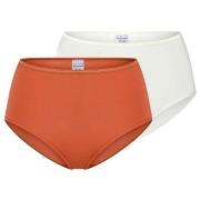 Schiesser Truser 2P Modal Essentials Midi Slips Oransje/Hvit modal 42 ...