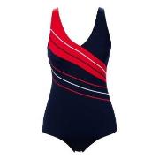 Trofe Chlorine-resistant Swimsuit Marine/Rød polyester 40 Dame