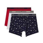 Armani Logo Boxer With Long Leg 3P Multi-colour-2 bomull X-Large Herre