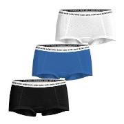 Björn Borg Truser 3P Logo Boxers Shorts Svart/Blå bomull Medium Dame